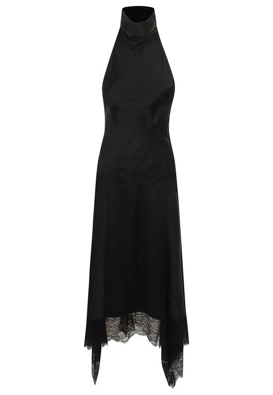 26FW 안다마네 롱 원피스 T200158A TNV147 999 BLACK