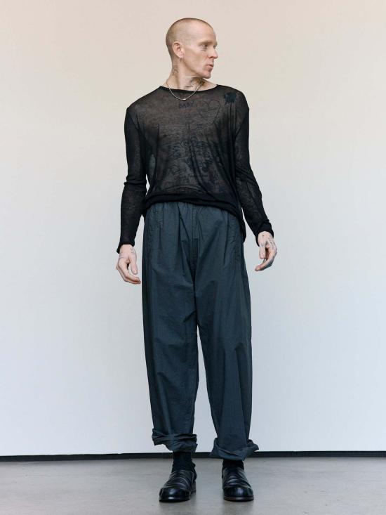  가브리엘라 콜 가먼츠 스웨터 300번 캐시미어 & 모달 립 저지 탑 - GABRIELA COLL GARMENTS
