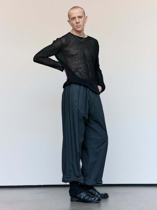  가브리엘라 콜 가먼츠 스웨터 300번 캐시미어 & 모달 립 저지 탑 - GABRIELA COLL GARMENTS