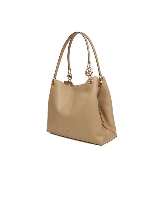  마이클 코어스 토트백 크리스티나 라지 트리플 거셋 숄더  카멜 - MICHAEL KORS