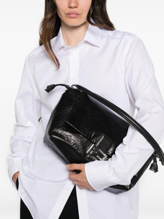 26FW 펜디 바게트 소프트 대형 가죽 숄더백 8BR857 B14MF0QA1 NERO - FENDI
