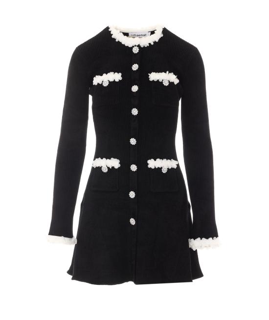 26FW 셀프 포트레이트 미디 원피스 099S BLACK