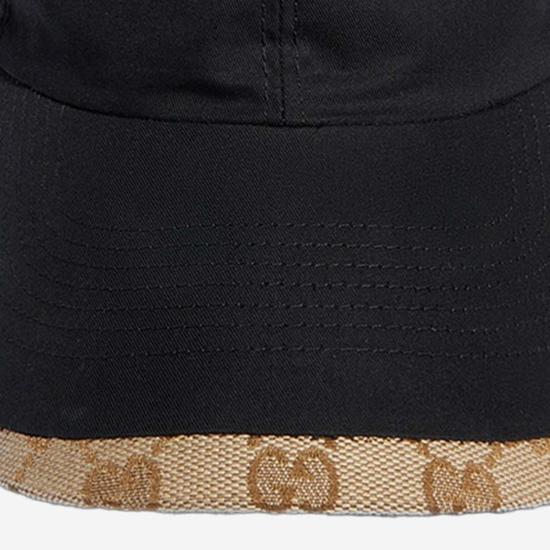  구찌 볼캡 코튼 블렌드 베이스볼 캡 블랙 - GUCCI