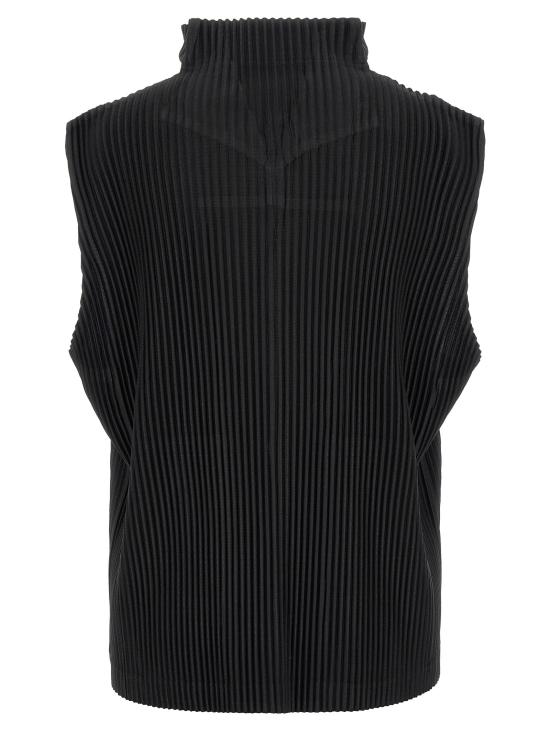 26SS 옴므 플리세 이세이 미야케 베스트 이달의 색상: 4월 조끼 블랙 - HOMME PLISSE' ISSEY MIYAKE