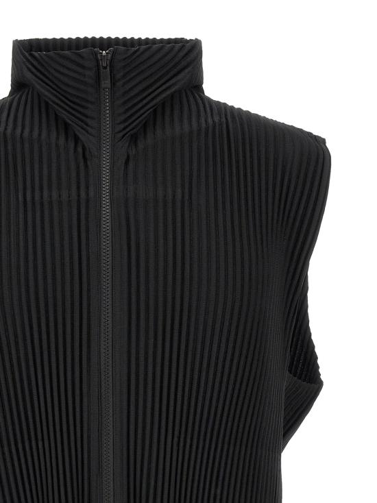 26SS 옴므 플리세 이세이 미야케 베스트 이달의 색상: 4월 조끼 블랙 - HOMME PLISSE' ISSEY MIYAKE