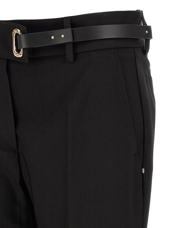 26FW 스포트막스 스트레이트 팬츠 Spxrum 팬츠 블랙 - SPORTMAX