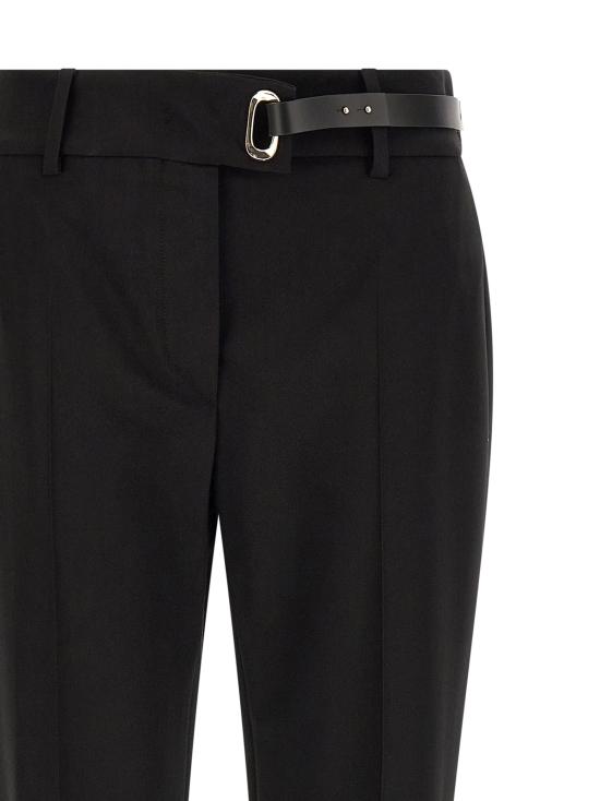 26FW 스포트막스 스트레이트 팬츠 Spxrum 팬츠 블랙 - SPORTMAX
