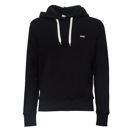 26FW 오트리 로고 후드 티셔츠 HOPM 002K BLACK DOM