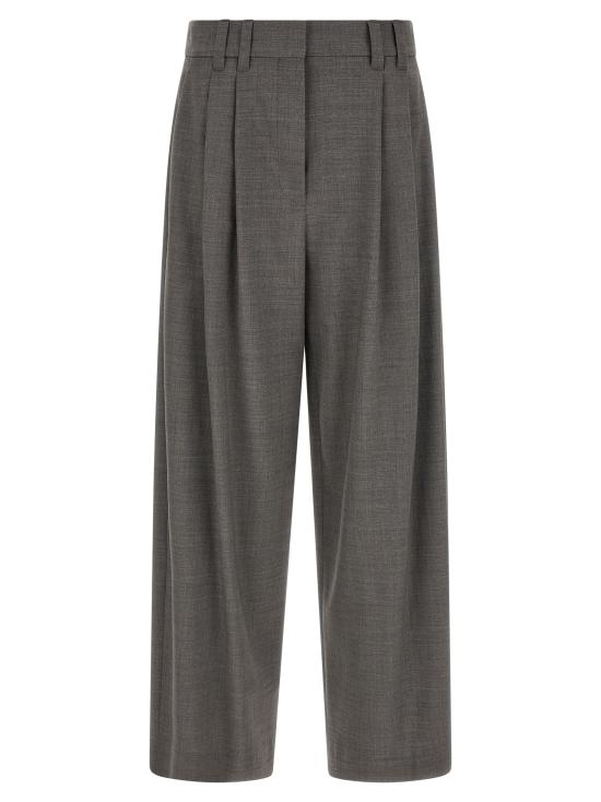 26FW 브루넬로 쿠치넬리 스트레이트 팬츠 MPW07P9272C010 Gray