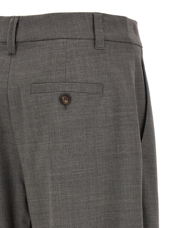 26FW 브루넬로 쿠치넬리 스트레이트 팬츠 MPW07P9272C010 Gray - BRUNELLO CUCINELLI