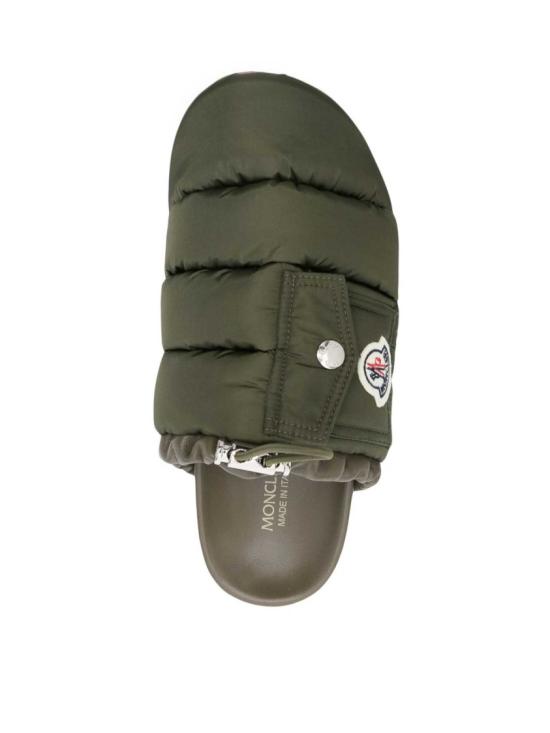 26SS 몽클레어 몬 포켓 패딩 레더 뮬 K109B4M00040M508081A Green - MONCLER