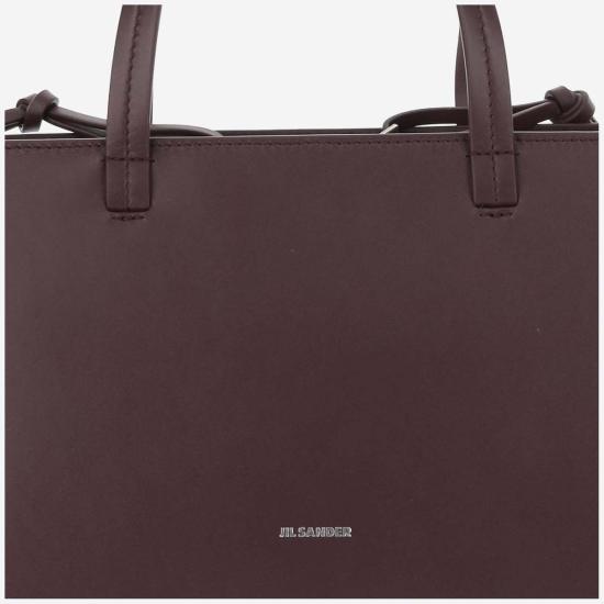  질샌더 가방 Jil Sander 스몰 바토 토트백 보르도 - JIL SANDER