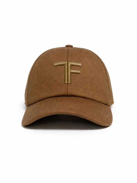  톰포드 볼캡 톰 포드 캐시미어 베이스볼 캡 브라운 - TOMFORD