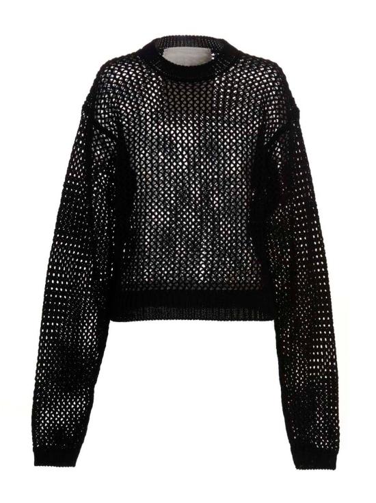  라마엘 스웨터 RA0015 100 BLACK