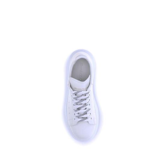  알렉산더 맥퀸 스니커즈 송아지 가죽 보스 타우러스 플랫폼  화이트 - ALEXANDER MCQUEEN