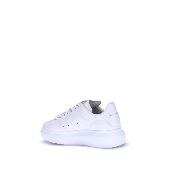  알렉산더 맥퀸 스니커즈 송아지 가죽 보스 타우러스 플랫폼  화이트 - ALEXANDER MCQUEEN