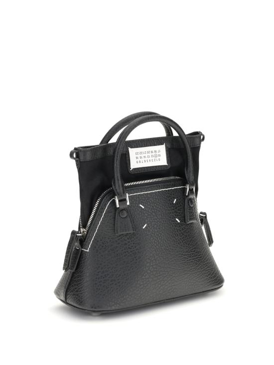  마르지엘라 가방 메종  5 AC 가죽 핸드백 블랙 - MAISON MARGIELA