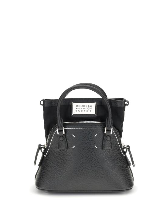 마르지엘라 가방 메종  5 AC 가죽 핸드백 블랙 - MAISON MARGIELA