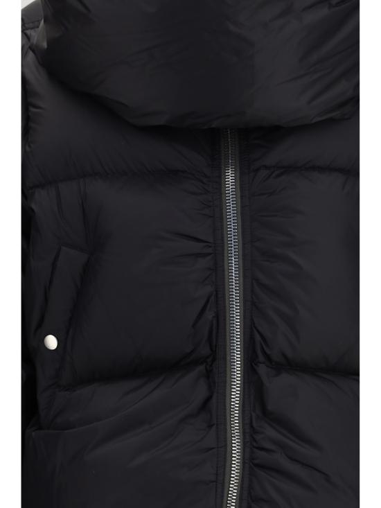  릭 오웬스 숏패딩 패딩 퍼널넥 다운 재킷 블랙 - RICK OWENS