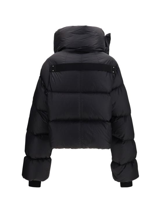  릭 오웬스 숏패딩 패딩 퍼널넥 다운 재킷 블랙 - RICK OWENS