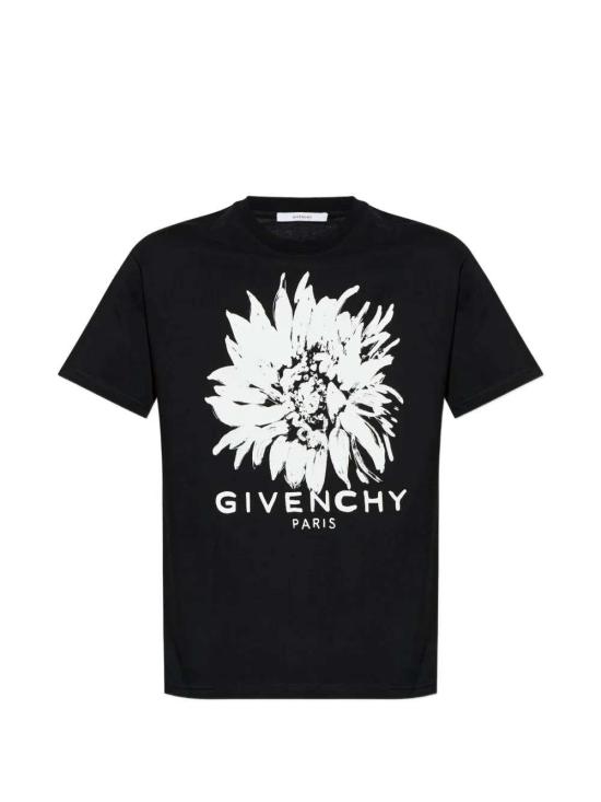 26FW 지방시 반팔 티셔츠 BM71NK3YUF 001 BLACK