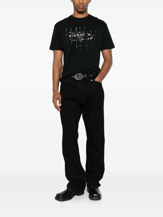 26FW 지방시 반팔 티셔츠 BM71NK3YU9 001 BLACK - GIVENCHY