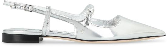  지미추 힐/펌프스 디디 레더 슬링백 발레리나 펌프스 실버 - JIMMY CHOO