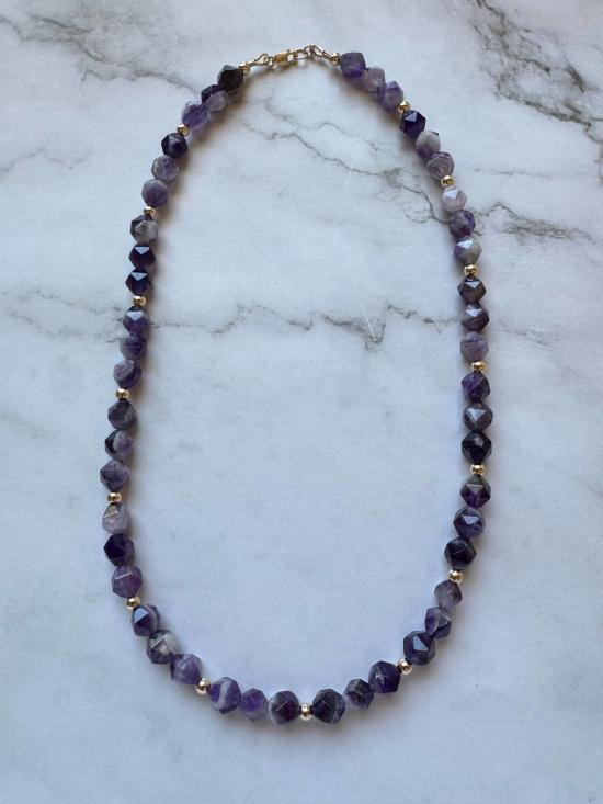  Jessica Matrasko Jewelry 목걸이/팬던트 제시카 마트라스코 주얼리 아이리스 원석 및 금도금 비즈 목걸이 - OTHER BRANDS