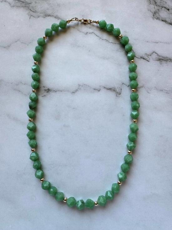  Jessica Matrasko Jewelry 목걸이/팬던트 제시카 마트라스코 주얼리 아이리스 원석 및 금도금 비즈 목걸이 - OTHER BRANDS