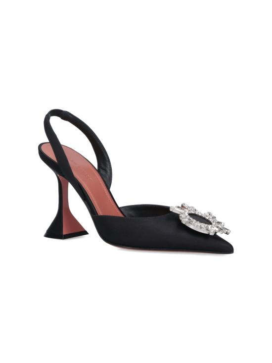 26FW 아미나 무아디 힐/펌프스 C9S343855BEG BLACK SATIN - AMINA MUADDI
