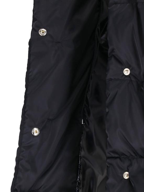26FW 에르노 새틴 & 뉴 레이디 퍼 A셰이프 다운 자킷 PI001934D 12170Z 9300 BLACK - HERNO
