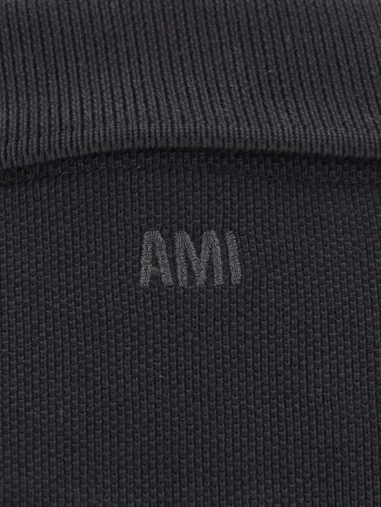 26FW 아미 스몰 하트 로고 폴로 티셔츠 HPL411 760 045 Black - AMI