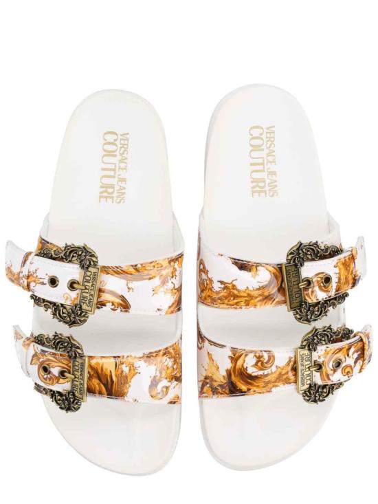 26SS 베르사체 바로크 버클 아리조나 샌들 80VA3SM1 ZS366 G03 WHITE GOLD DOM - VERSACE