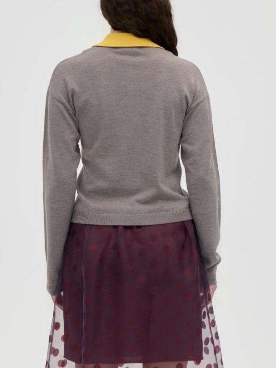 26FW 스티네 고야 가디건 SGAW26K1012556GREYMUSTARD Gray - STINE GOYA