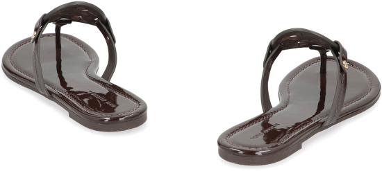  토리버치 샌들 토리 버치 밀러 가죽 플립플롭  코코넛 색상 - TORY BURCH