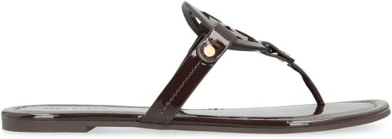  토리버치 샌들 토리 버치 밀러 가죽 플립플롭  코코넛 색상 - TORY BURCH
