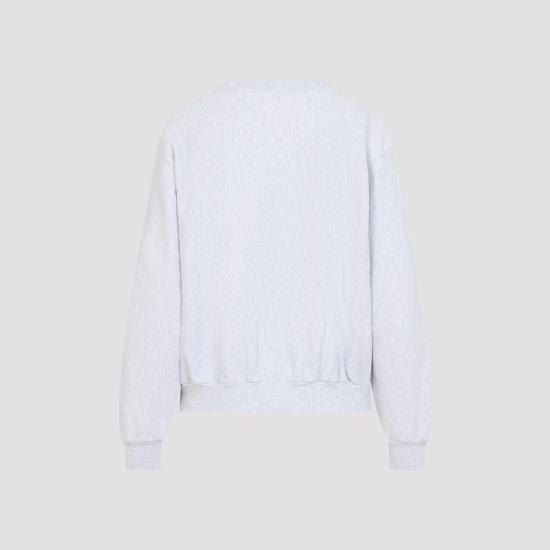 26FW 셀린느 코튼 플리스 루즈 스웨트셔츠 RY0YE1233 GLR6 PALE GREY YELLOW BURGUNDY DOM - CELINE