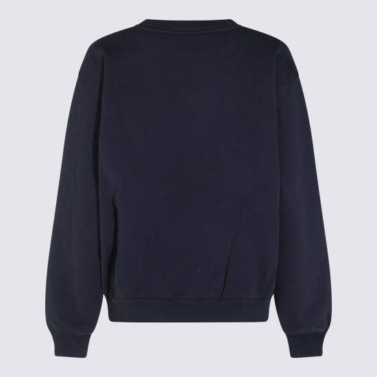 26FW 셀린느 코튼 플리스 루즈 스웨트셔츠 RY0YH1233 07RV NAVY RED WHITE DOM - CELINE