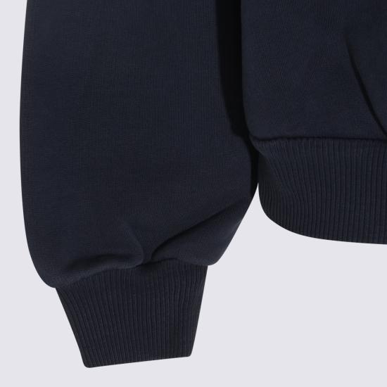 26FW 셀린느 코튼 플리스 루즈 스웨트셔츠 RY0YH1233 07RV NAVY RED WHITE DOM - CELINE
