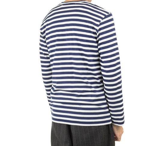 26FW 꼼데가르송 반팔 티셔츠 AX T010 051 Navy white - COMME DES GARCONS