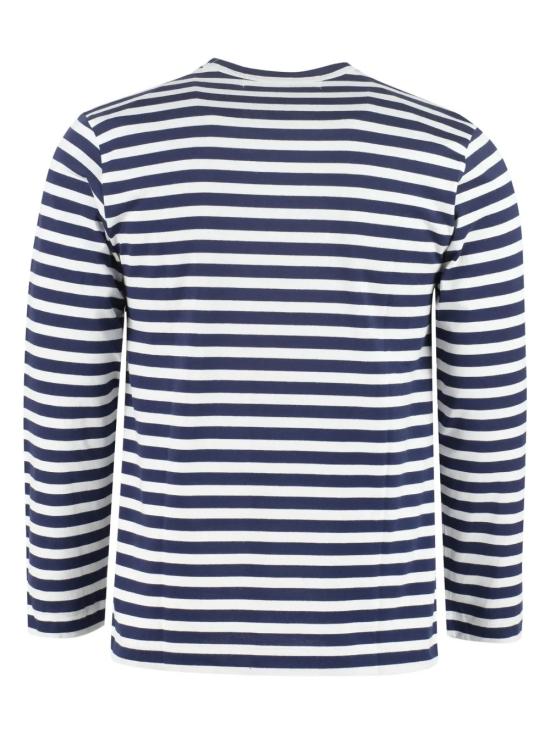 26FW 꼼데가르송 긴팔 티셔츠 AX T010 051 Navy white - COMME DES GARCONS