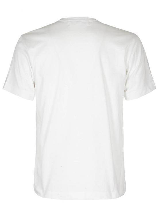 26FW 꼼데가르송 반팔 티셔츠 AX T070 051 White black - COMME DES GARCONS