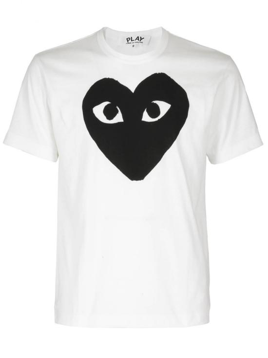 26FW 꼼데가르송 반팔 티셔츠 AX T070 051 White black