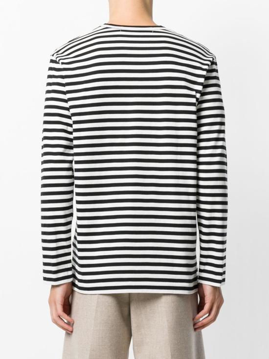 26FW 꼼데가르송 반팔 티셔츠 AX T164 051 Black white - COMME DES GARCONS