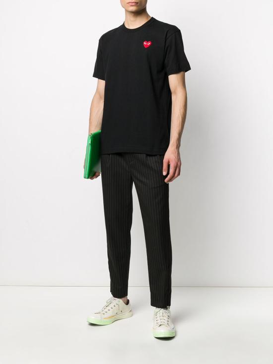 26FW 꼼데가르송 반팔 티셔츠 AX T108 051 Black - COMME DES GARCONS