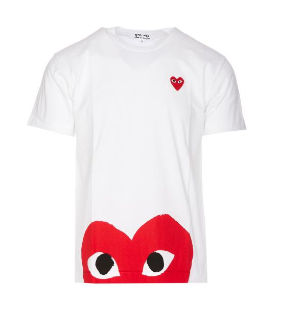 26FW 꼼데가르송 반팔 티셔츠 AX T034 051 White