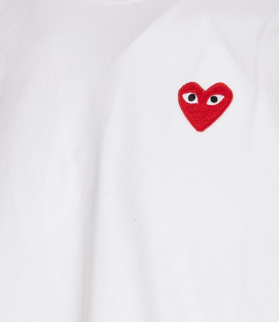 26FW 꼼데가르송 반팔 티셔츠 AX T034 051 White - COMME DES GARCONS