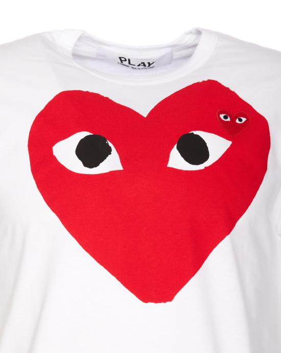 26FW 꼼데가르송 반팔 티셔츠 AX T026 051 White - COMME DES GARCONS