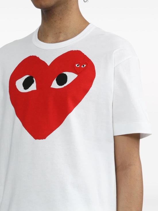 26FW 꼼데가르송 반팔 티셔츠 AX T026 051 WHITE - COMME DES GARCONS