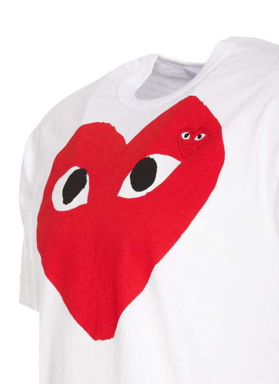 26FW 꼼데가르송 반팔 티셔츠 AX T026 051 White - COMME DES GARCONS